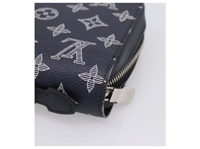 LOUIS VUITTON Monogram savanna Zippy XL Long Wallet Navy M66624 Auth yk20717SAM Blu navy - vista 16