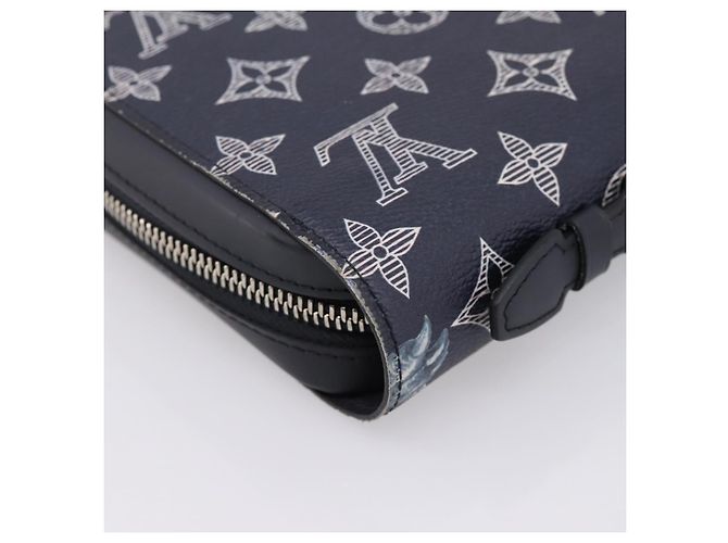 LOUIS VUITTON Monogram savanna Zippy XL Long Wallet Navy M66624 Auth yk20717SAM Blu navy - vista 17