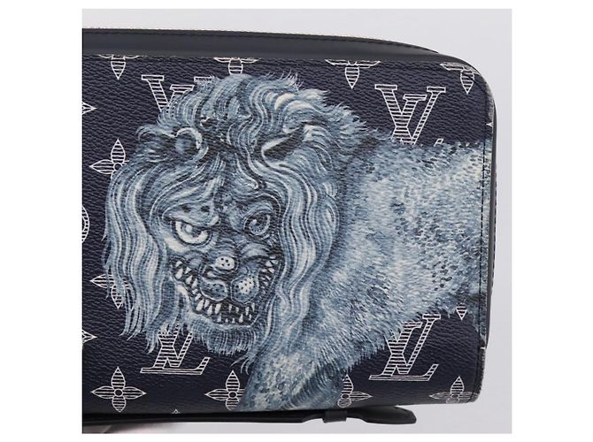 LOUIS VUITTON Monogram savanna Zippy XL Long Wallet Navy M66624 Auth yk20717SAM Blu navy - vista 19