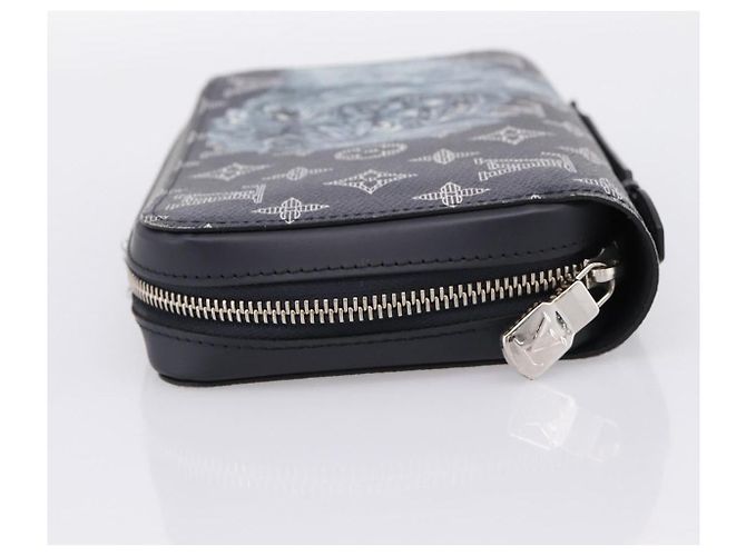 LOUIS VUITTON Monogram savanna Zippy XL Long Wallet Navy M66624 Auth yk20717SAM Blu navy - vista 3