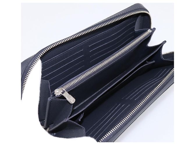 LOUIS VUITTON Monogram savanna Zippy XL Long Wallet Navy M66624 Auth yk20717SAM Blu navy - vista 9