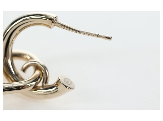 Orecchini CHANEL Push Lock Coco in metallo dorato CC Auth 198851M - vista 15