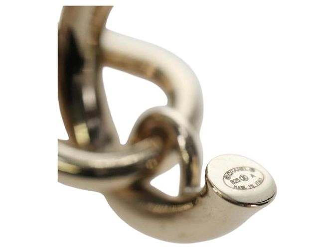 Orecchini CHANEL Push Lock Coco in metallo dorato CC Auth 198851M - vista 16