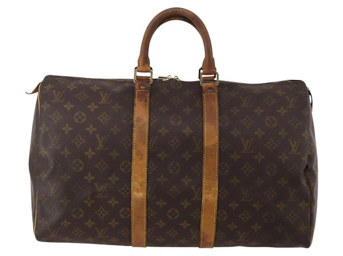 LOUIS VUITTON Monogram Keepall 45 Boston Bag M41428 LV Auth 196676 Monogramma - vista 2