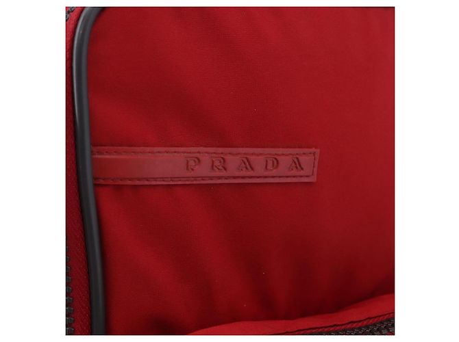 PRADA Sports Line Schuhtasche aus Nylon Rot authentisch bs36709 - Ansicht 15