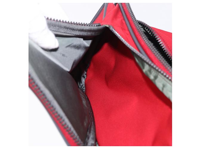 PRADA Sports Line Schuhtasche aus Nylon Rot authentisch bs36709 - Ansicht 22