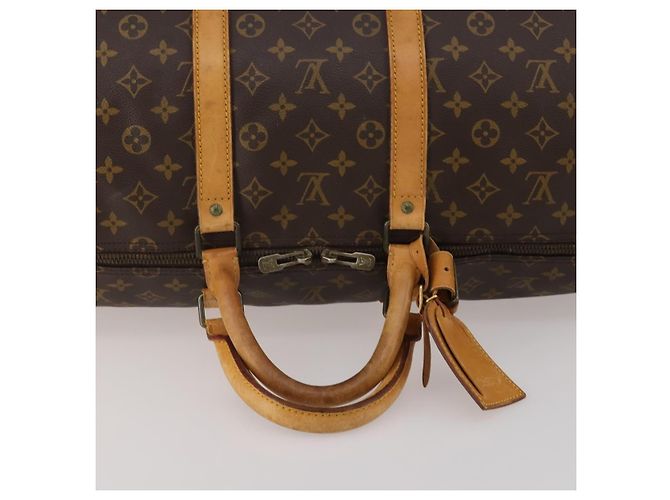LOUIS VUITTON Monogram Keepall 55 Boston Bag M41424 LV Auth 195358 Monogramma - vista 7