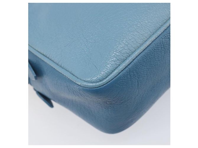 Borsa a tracolla Miu Miu in pelle blu e oro Auth 200239A D'oro - vista 14