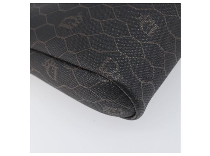 Borsa a tracolla con catena in tela Honeycomb Christian Dior PVC Nero Oro Auth 200249A - vista 12