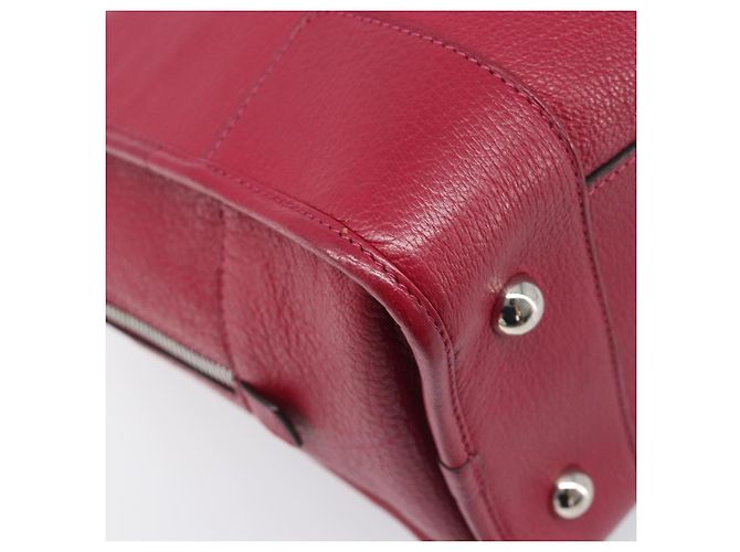 Borsa a mano LOEWE Amazona 36 in pelle rossa argento Auth 198687V Rosso - vista 17