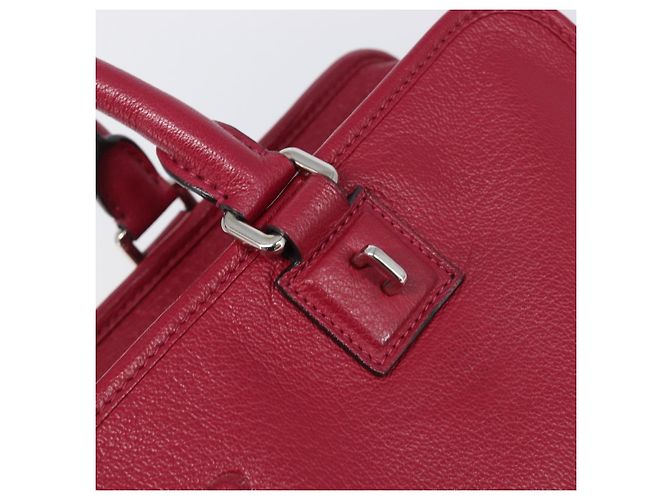 Borsa a mano LOEWE Amazona 36 in pelle rossa argento Auth 198687V Rosso - vista 18