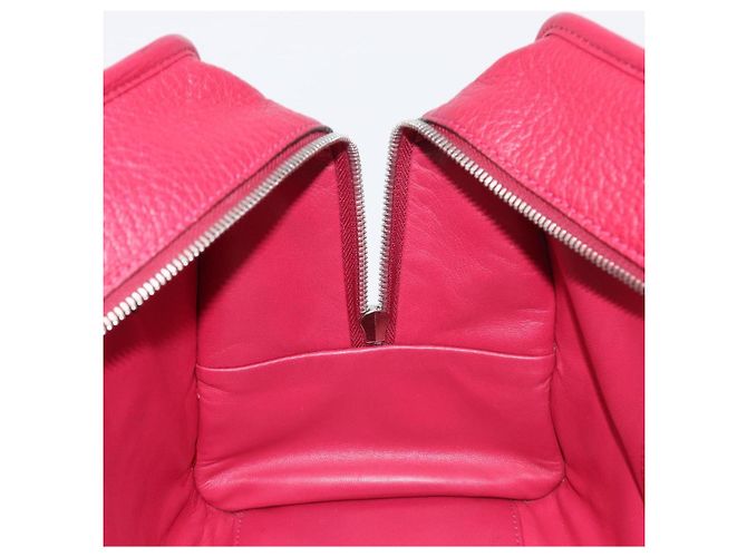 Borsa a mano LOEWE Amazona 36 in pelle rossa argento Auth 198687V Rosso - vista 23