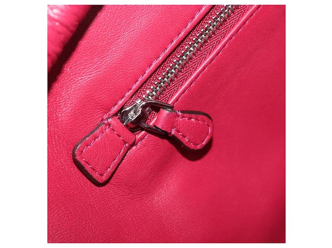 Borsa a mano LOEWE Amazona 36 in pelle rossa argento Auth 198687V Rosso - vista 25