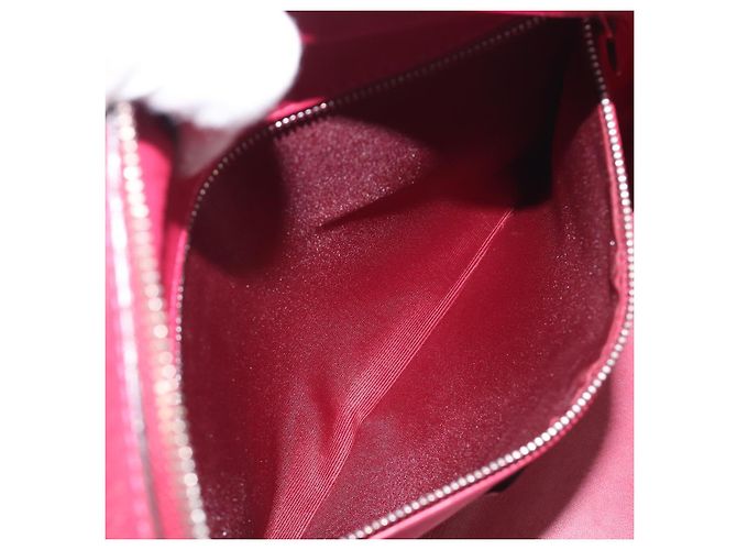 Borsa a mano LOEWE Amazona 36 in pelle rossa argento Auth 198687V Rosso - vista 26