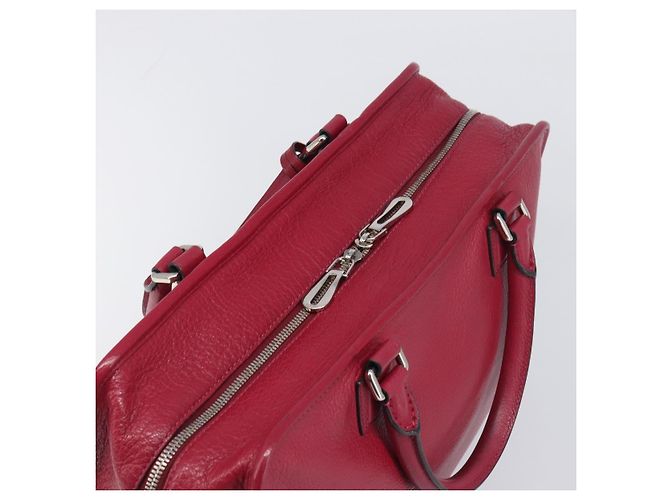 Borsa a mano LOEWE Amazona 36 in pelle rossa argento Auth 198687V Rosso - vista 6