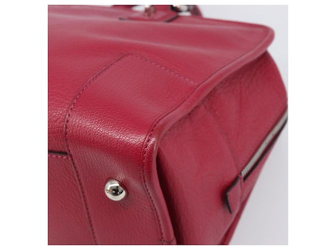 Borsa a mano LOEWE Amazona 36 in pelle rossa argento Auth 198687V Rosso - vista 8