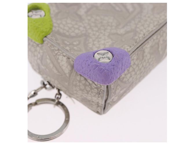 LOUIS VUITTON Taurillon Clemence Monogram Climbing Pouch Gray LV Auth 200276A Marrone - vista 10