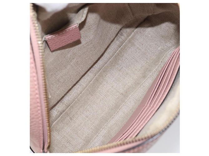 Borsa a tracolla GUCCI GG Canvas Beige Oro 449413 Auth 197806A D'oro - vista 18