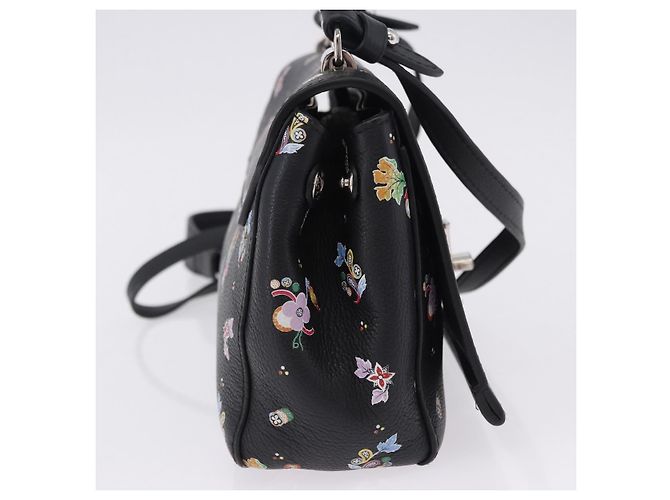 Borsa a tracolla LOUIS VUITTON Rock Me II BB Pelle di vitello Black LV Auth 197135V Nero - vista 4