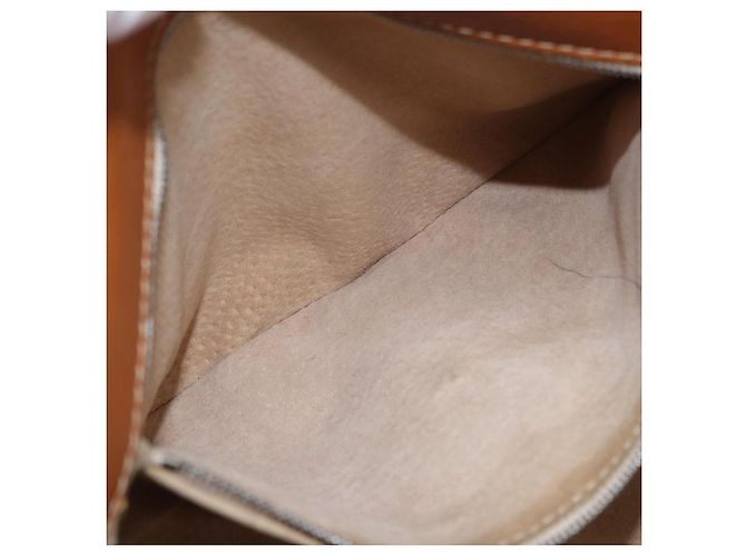 Borsa a tracolla FENDI Selleria Mamma Baguette in pelle marrone argento Auth yk20788SAM - vista 25