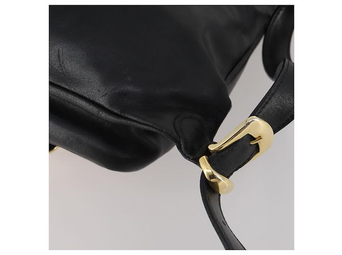 Zaino Gianni Versace Medusa in pelle nera e oro Auth BA14881 Nero - vista 12