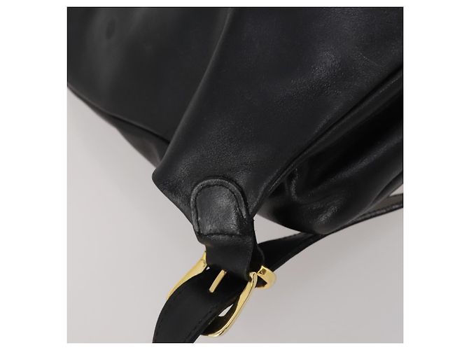 Zaino Gianni Versace Medusa in pelle nera e oro Auth BA14881 Nero - vista 13
