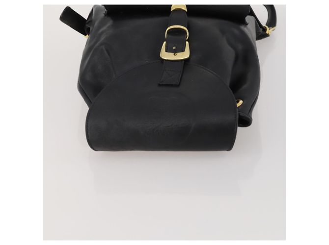 Zaino Gianni Versace Medusa in pelle nera e oro Auth BA14881 Nero - vista 6