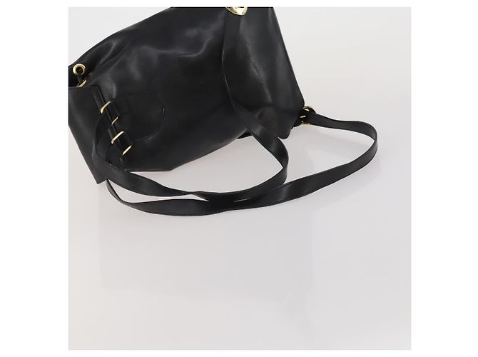 Zaino Gianni Versace Medusa in pelle nera e oro Auth BA14881 Nero - vista 7