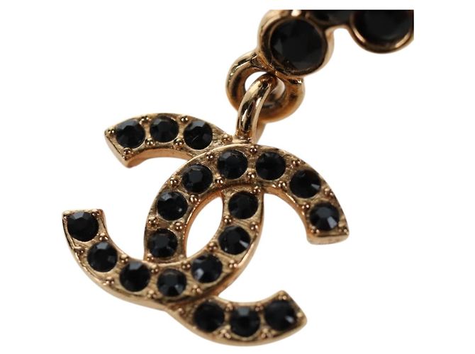 CHANEL COCO Mark Pierce Metal Gold Tone CC Auth 196718M - vista 11
