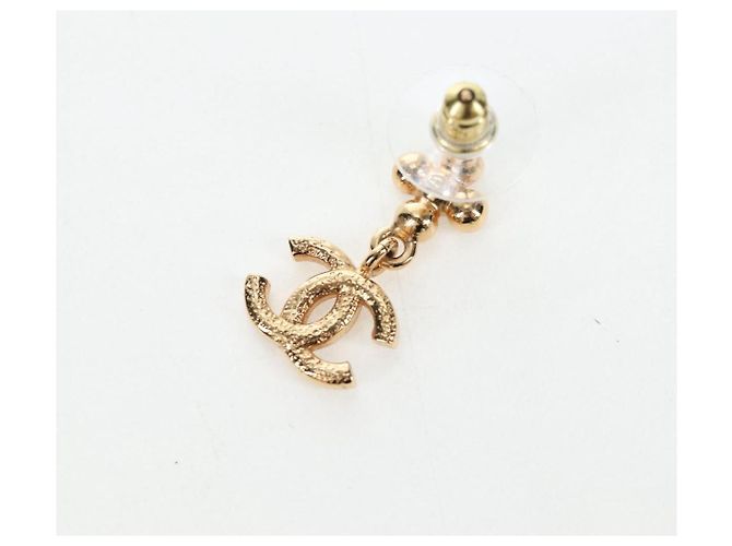 CHANEL COCO Mark Pierce Metal Gold Tone CC Auth 196718M - vista 13