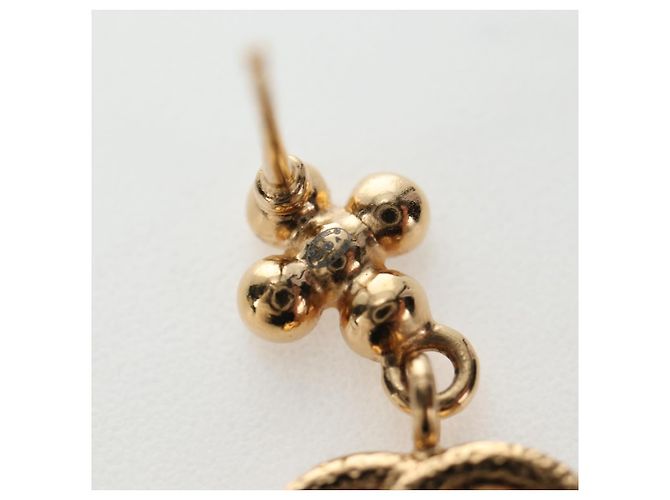 CHANEL COCO Mark Pierce Metal Gold Tone CC Auth 196718M - vista 17