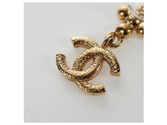 CHANEL COCO Mark Pierce Metal Gold Tone CC Auth 196718M - vista 6