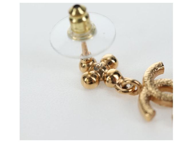 CHANEL COCO Mark Pierce Metal Gold Tone CC Auth 196718M - vista 7