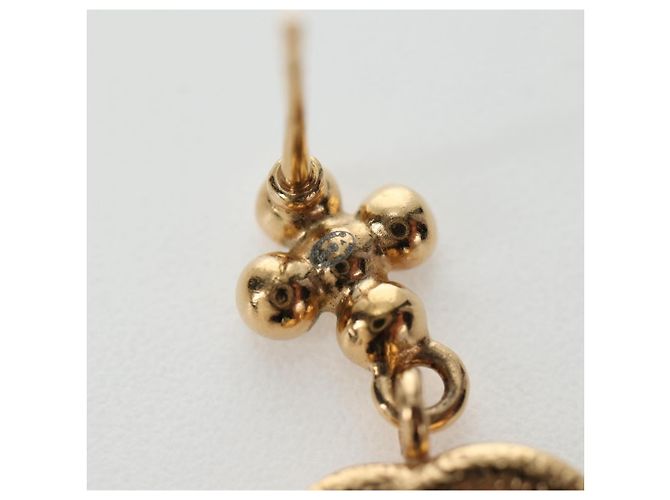 CHANEL COCO Mark Pierce Metal Gold Tone CC Auth 196718M - vista 9