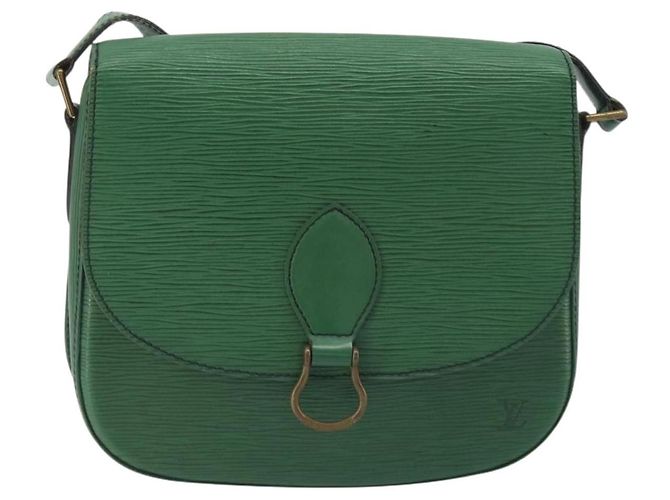 LOUIS VUITTON Epi Saint Cloud GM Shoulder Bag Green M52194 LV Auth 196337 Verde - vista 13