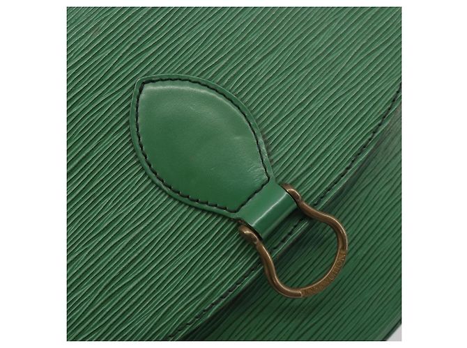 LOUIS VUITTON Epi Saint Cloud GM Shoulder Bag Green M52194 LV Auth 196337 Verde - vista 18