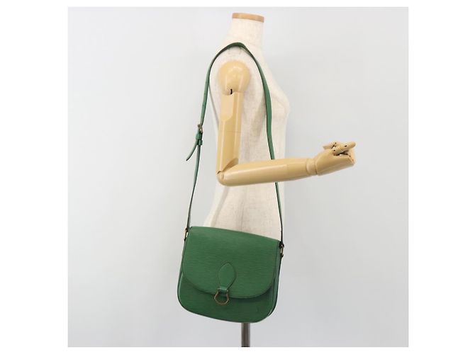 LOUIS VUITTON Epi Saint Cloud GM Shoulder Bag Green M52194 LV Auth 196337 Verde - vista 26