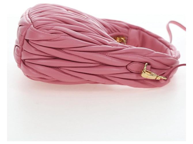Borsa Miu Miu Matelassé Wonder in pelle 2way Rosa Oro Auth 196578M D'oro - vista 5