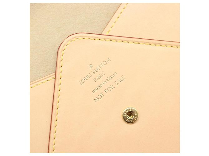 Borsa a pochette LOUIS VUITTON in pelle Nomad Beige LV Auth 196985V - vista 10