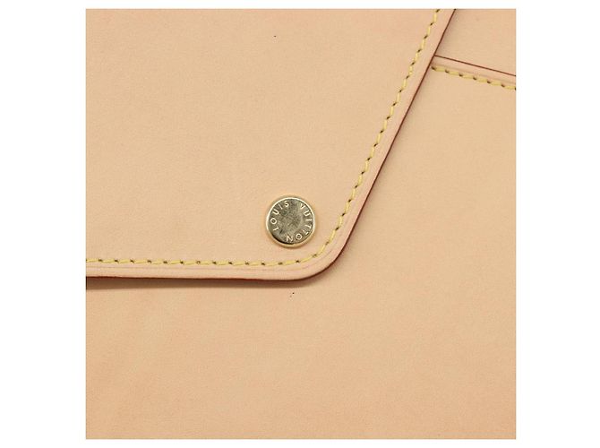 Borsa a pochette LOUIS VUITTON in pelle Nomad Beige LV Auth 196985V - vista 17