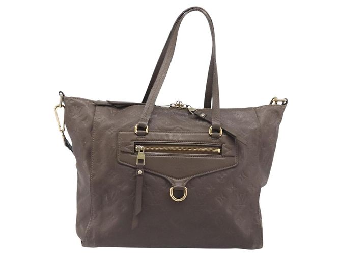 Sac à main LOUIS VUITTON LumineusePM Sac 2 voies Brown Ombre M93409 LV Auth fm5452 Marron - vue 13