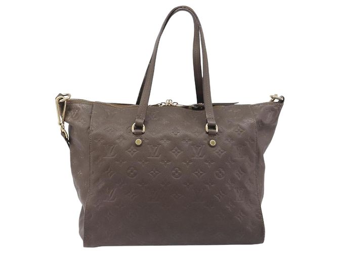 Sac à main LOUIS VUITTON LumineusePM Sac 2 voies Brown Ombre M93409 LV Auth fm5452 Marron - vue 2