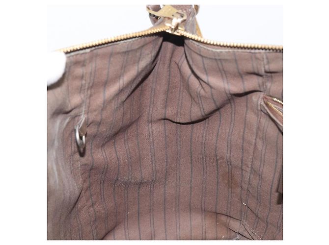 Sac à main LOUIS VUITTON LumineusePM Sac 2 voies Brown Ombre M93409 LV Auth fm5452 Marron - vue 24