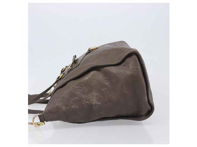 Sac à main LOUIS VUITTON LumineusePM Sac 2 voies Brown Ombre M93409 LV Auth fm5452 Marron - vue 4