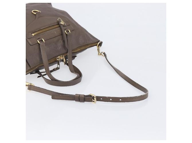 Sac à main LOUIS VUITTON LumineusePM Sac 2 voies Brown Ombre M93409 LV Auth fm5452 Marron - vue 9