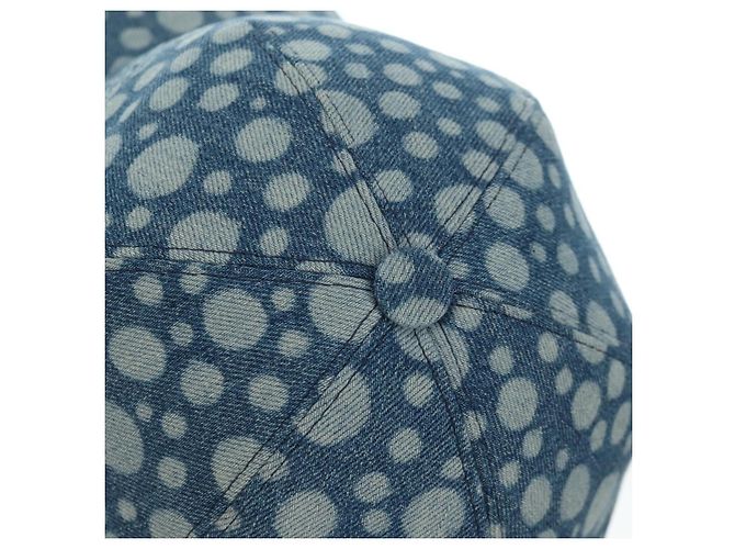 LOUIS VUITTON Casquette Infinity Dot Hat Denim Blue M7062M LV Auth BA15279M - vista 10