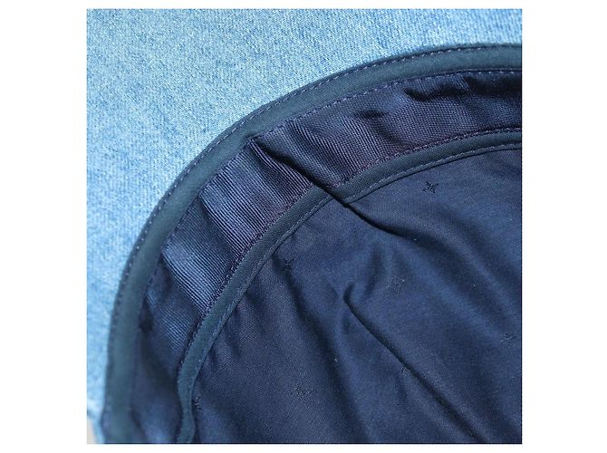 LOUIS VUITTON Casquette Infinity Dot Hat Denim Blue M7062M LV Auth BA15279M - vista 12
