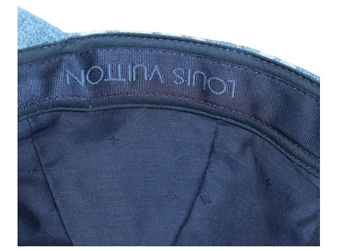 LOUIS VUITTON Casquette Infinity Dot Hat Denim Blue M7062M LV Auth BA15279M - vista 13