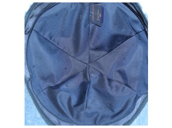 LOUIS VUITTON Casquette Infinity Dot Hat Denim Blue M7062M LV Auth BA15279M - vista 15