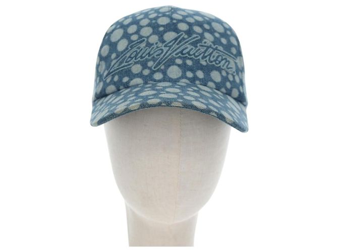 LOUIS VUITTON Casquette Infinity Dot Hat Denim Blue M7062M LV Auth BA15279M - vista 2